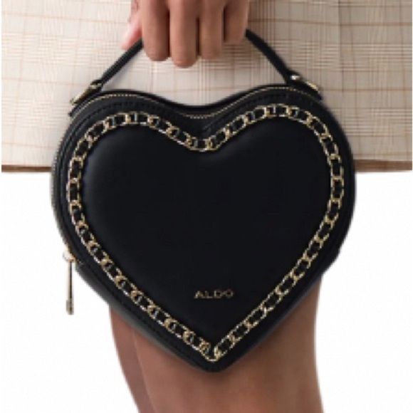ALDO Black Heart-Shaped Women's Bag - Picture 2 of 7